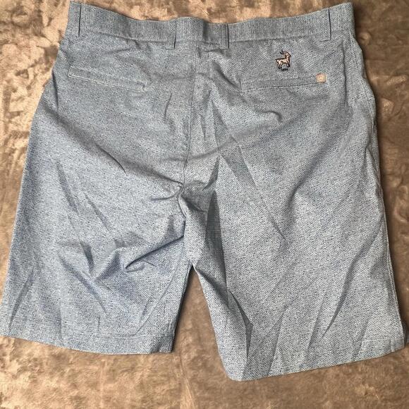 Peter Millar Crown Sport Shackleford Performance Hybrid Shorts Size 36 Blue Golf - Picture 8 of 9